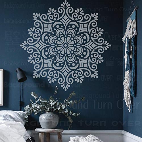 80cm Huge Giant Mandala Ceiling Indian Arabic Ethnic Round Schablone Schablonen Für Dekor Fliesen Malen Große Mandala Wände Große Muster Möbel Nische Wandvorlage Wiederverwendbare von 壁涂鸥 BackgroundTurnOver