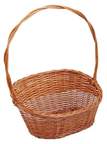 Backideen Geschenkkorb Schräg oval, braun, T 34cm x B 45cm x Hv 12cm x Hh 21cm von Backideen