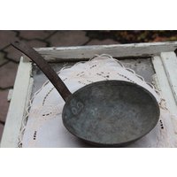 Antike Kupferpfanne Primitives Kochgeschirr, Küchendekoration | Um 1900 von BackinthepastShop