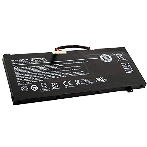 Backupower Ersatz AC14A8L Akku Kompatibel mit Aspire Nitro V15 VN7 VN7-571G VN7-572G VN7-591G VN7-592G V17 VN7-791G VN7-792G VX 15 VX5-591 VX5-591G AC14A8L(3ICP7/61/80) KT.0030G.001 von Backupower