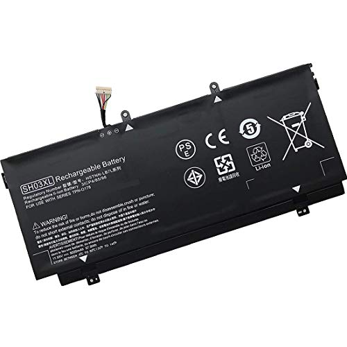 Backupower Ersatz SH03XL Akku Kompatibel mit HP Spectre X360 13-W021TU 13-W022TU 13-W033ng 13-W0xx, X360 13-AC015TU 13-AC033DX 13-W031ng13-W0xx von Backupower