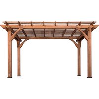 Backyard Discovery Backyard Discovery Pergola braun Holz B/H/L: ca. 427x242x305 cm von Backyard Discovery