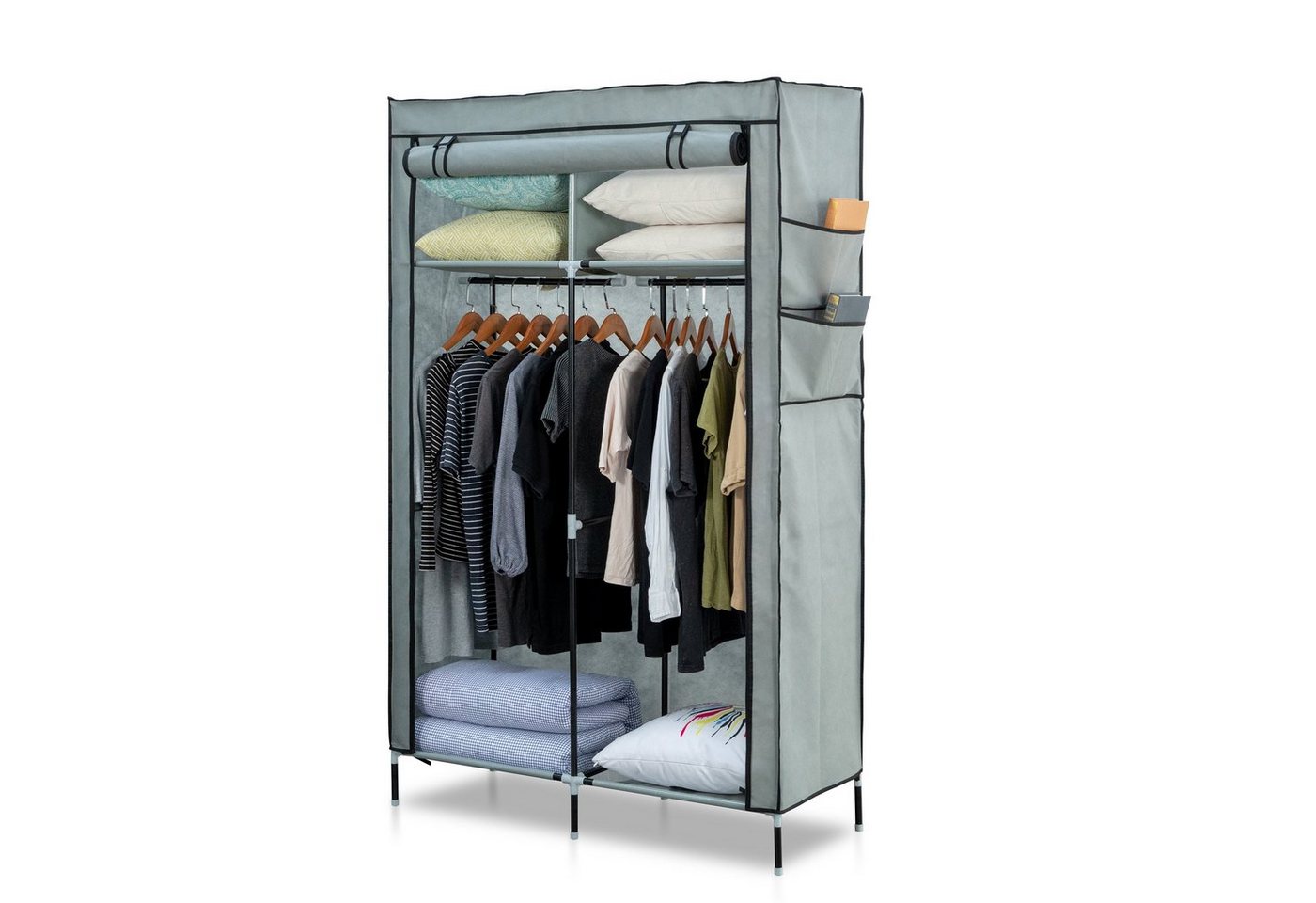 Herzberg Kleiderschrank Herzberg HG-8012: Aufbewahrungsschrank Grau Herzberg Kleiderschrank Herzberg HG-8012: Aufbewahrungsschrank Grau von Herzberg