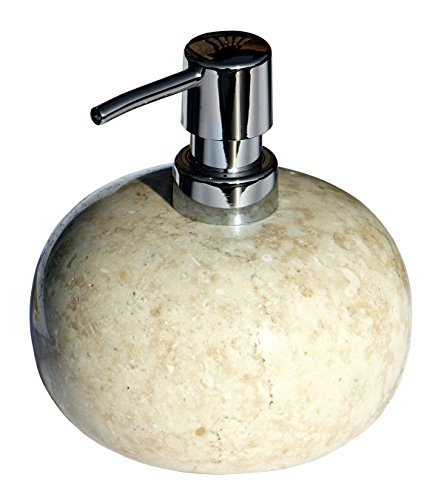 Schöner Marmor SEIFENSPENDER beige Bad Badezimmer Seife03 von Wogeka