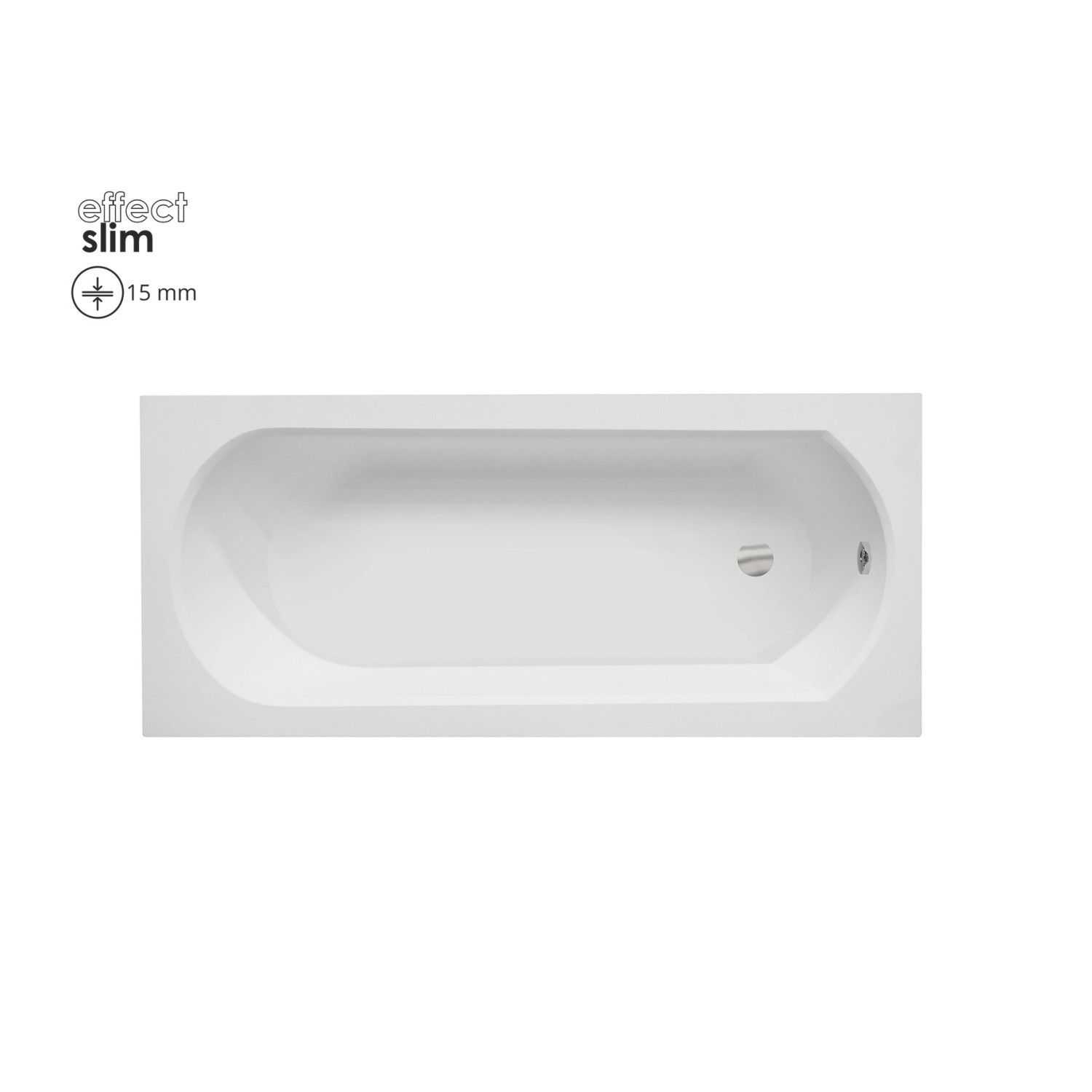 Bad Land Badewanne Rechteck INTRICA SLIM 160x75 Mit Wannenträger Ablauf Füße Bad Land Badewanne Rechteck INTRICA SLIM 160x75 Mit Wannenträger Ablauf Füße von Bad Land