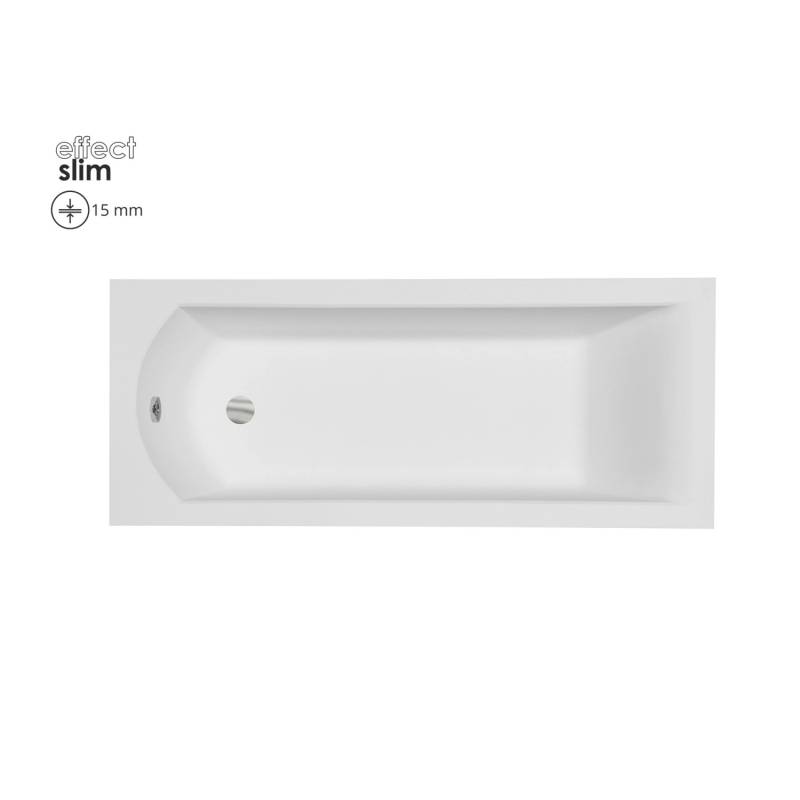 Bad Land Badewanne Rechteck SHEA SLIM 150x70 Mit Styroporverkleidung Ablauf Füße von Bad Land