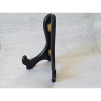 Untersetzer Halter Display Staffelei Schwarz Holz Für 4Er Set Finish von BadDaddysWood