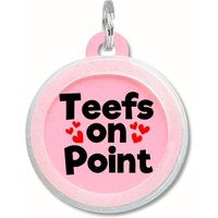 "Lustige Hundemarke - "Teefs On Point" Personalisierter, Geräuschloser & Doppelseitiger Haustieranhänger." "Lustige Hundemarke - "Teefs On Point" Personalisierter, Geräuschloser & Doppelseitiger Haustieranhänger." von BadTags