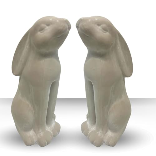 Bada Bing 2er Set Deko Hase Stehend in ca. 28 cm hoch - Tischdeko Keramik Osterhase Osterdekoration Frühlingsdeko für den Tisch Fensterbank von Bada Bing