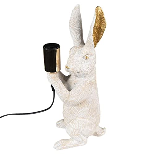 Bada Bing Hochwertige Tier Tischlampe Hase Beige Gold Dekolampe große Lampe Tischleuchte Bunny mit Schalter Extravagant Blickfang Wohnzimmer Nachttisch Edel 49 von Bada Bing