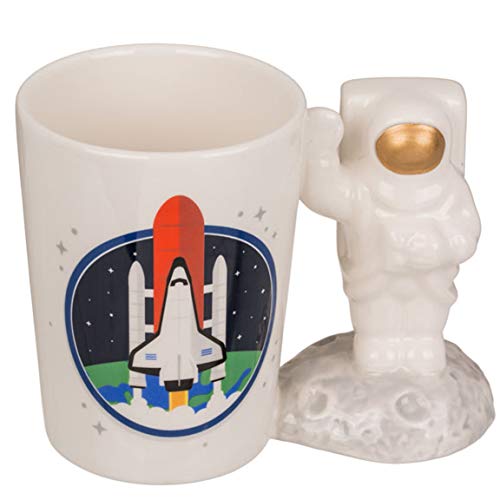 Bada Bing Kaffeetassen Astronaut Rakete Ca. H. 11,5 x 14 cm FM 250 ml Keramik Becher mit Astronautengriff Und Mondrakete Geschenk Für Alle Überflieger Raketen Und Durchstarter 34 von Bada Bing