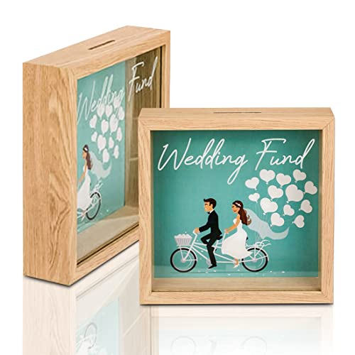 Bada Bing Spardose Hochzeitskasse Bilderrahmen Wedding Fund Holz Mint Grün Reisekasse Hochzeit Geldgeschenk Bild 20 x 20 cm Hochwertig 56 von Bada Bing