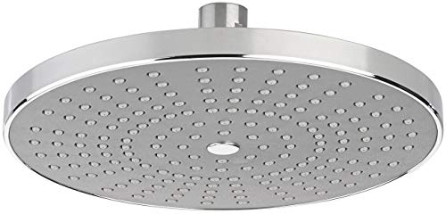 BadeStern Einbauduschkopf: Verchromte Regendusche, runder Schwenkkopf, Kalk-Schutz-Düsen (Kopfbrause, Duschkopf Regendusche, Wellness) von BadeStern