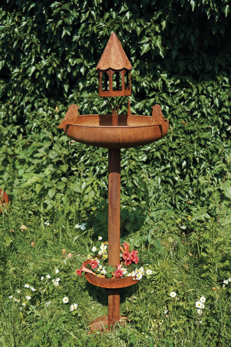 Badeko Vogeltränke „Tim“ in Edelrostoptik Badeko Vogeltränke „Tim“ in Edelrostoptik von Badeko Metalldekoration