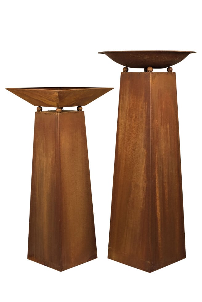 Badeko Konusgefäß 80 x 50 x 50 cm rostbraun 2 Stück von Badeko