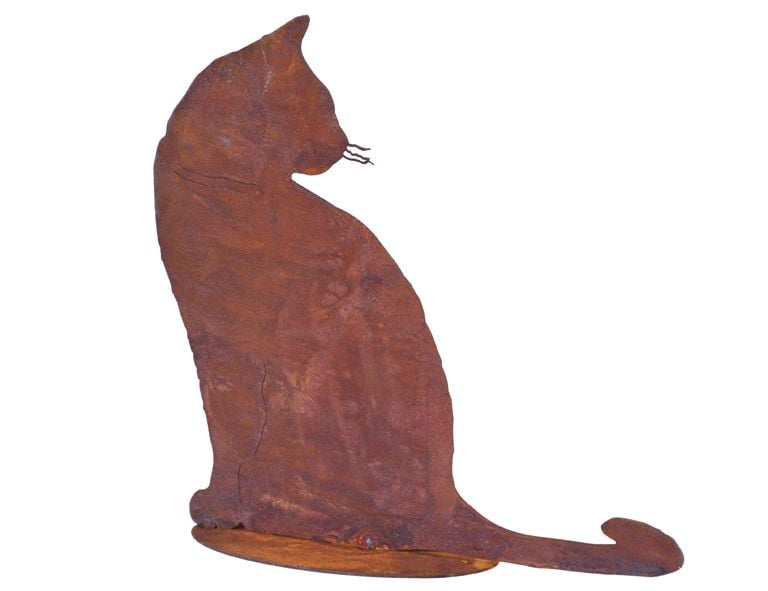 Badeko Katze sitzend 30 x 30 cm rostbraun von Badeko