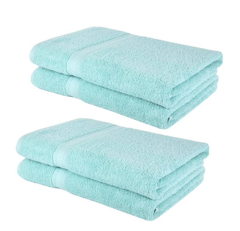 Badekönig Handtuch Set, Set aus 4 Handtüchern 50x100 cm - 100% Baumwolle, verschiedene Farben von Badekönig