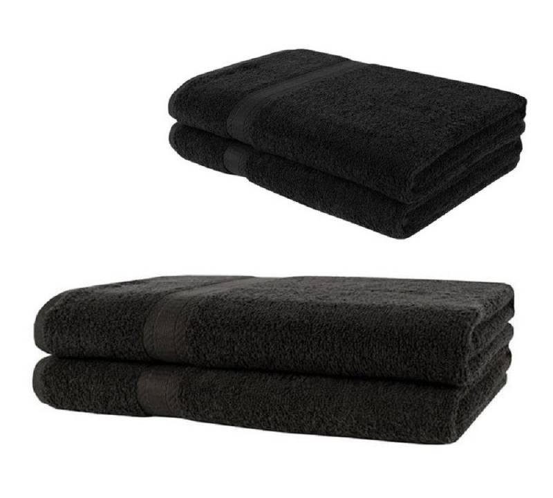 Badekönig Handtuch Set, aus 4 Handtüchern je 2 Stück 50x100cm und 70x140cm - 100% Baumwolle Badekönig Handtuch Set, aus 4 Handtüchern je 2 Stück 50x100cm und 70x140cm - 100% Baumwolle von Badekönig