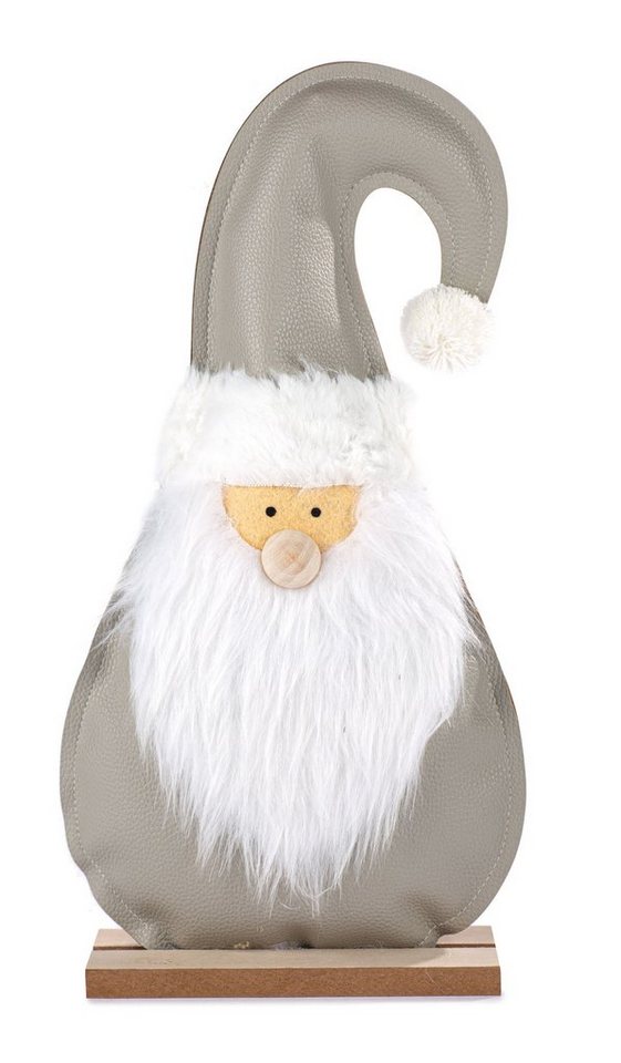 Baden Weihnachtsmann aufsteller nikolaus grau weihnachtsdeko 38 cm von Baden