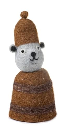 Eierwärmer Bär 15 cm - Textil - Braun von Baden