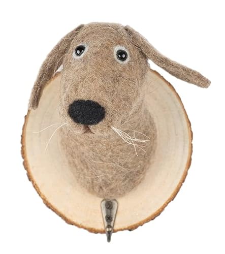 Kleiderhaken Hund 12 cm - Textil - Natur von Baden