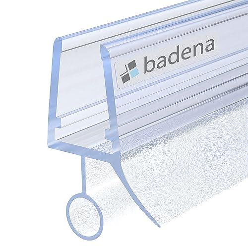 Badena® Duschdichtung für 6mm 8mm Duschtüren 100cm I Duschtürdichtung Glastür I Duschkabinen Dichtung I Ersatzdichtung Dusche von Badena