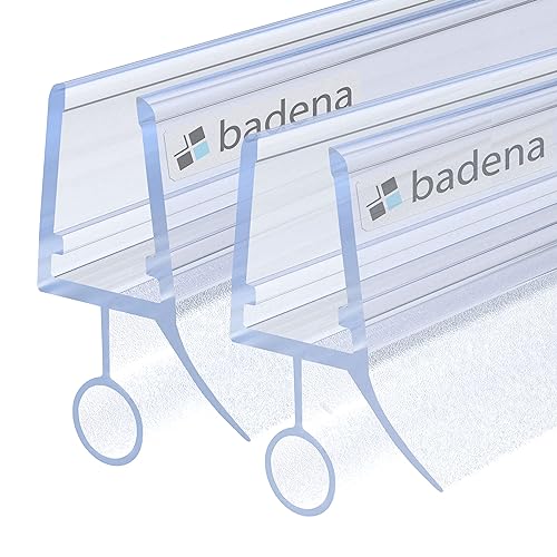 Badena® Duschdichtung für 6mm 8mm Duschtüren I 2x 80cm Duschtürdichtung Glastür I Duschkabinen Dichtung I Ersatzdichtung Dusche von Badena