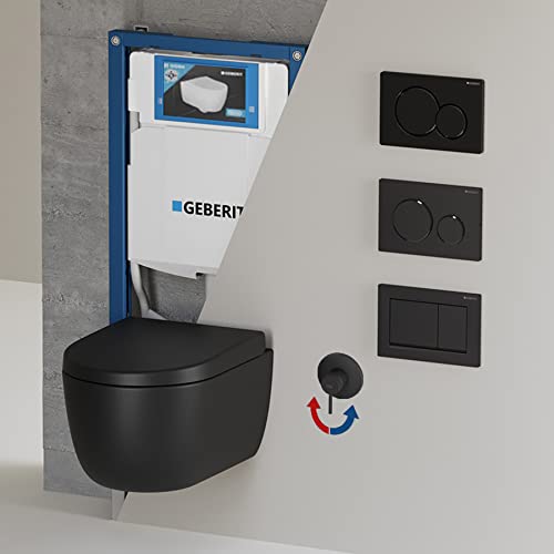 Dusch WC spülrandlos I Taharet WC Komplettset Warmwasser I Bidet WC randlos schwarz matt I Hänge WC kompatibel mit Geberit Duofix Spülkasten Sigma01 Drückerplatte I Wand WC Softclose Deckel Dusch WC spülrandlos I Taharet WC Komplettset Warmwasser I Bidet WC randlos schwarz matt I Hänge WC kompatibel mit Geberit Duofix Spülkasten Sigma01 Drückerplatte I Wand WC Softclose Deckel von Badena
