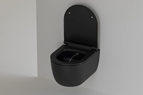 Dusch WC spülrandlos schwarz matt I Taharet WC Set Vitra Kaltwasser Armatur I Bidet WC Dusche randlos I Hänge WC Bidet Funktion I Spülrandloses Wand WC Softclose WC Sitz Dusch WC spülrandlos schwarz matt I Taharet WC Set Vitra Kaltwasser Armatur I Bidet WC Dusche randlos I Hänge WC Bidet Funktion I Spülrandloses Wand WC Softclose WC Sitz von Badena