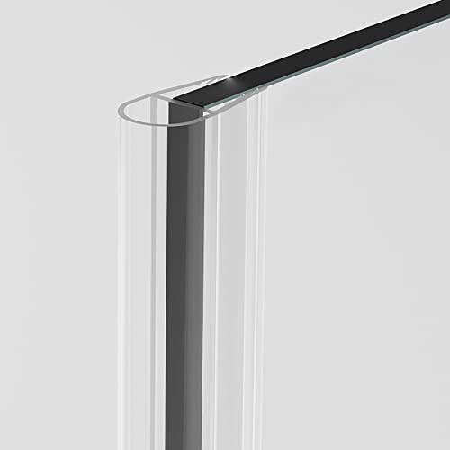 Duschdichtung für Glastüren 140cm I Duschtürdichtung 6mm 8mm Glas senkrecht I Balgprofil Duschwand gerade I Duschkabinen Dichtungen I Abdichtung Dusche Balg 8mm von Badena