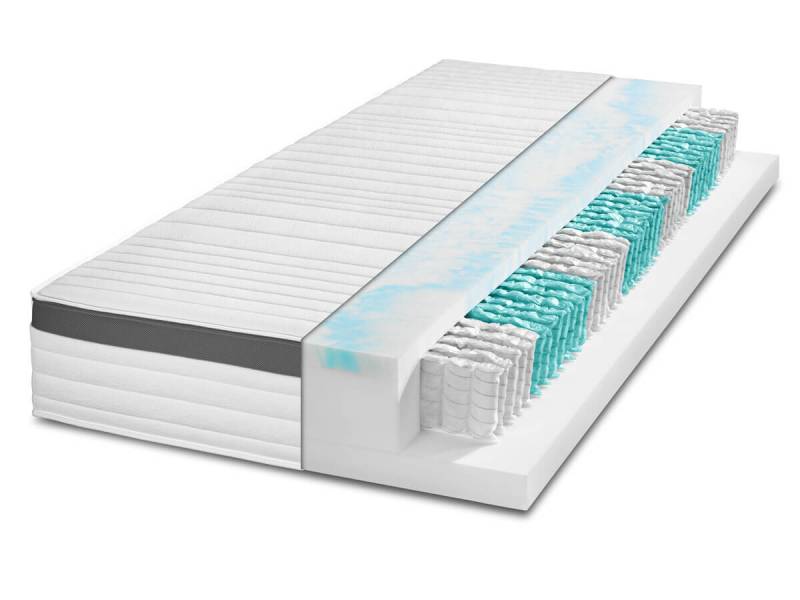 Xpress 7-Zonen Matratzen 7-Zonen Federkern 25 cm 80 x 200 cm H2 (soft) von Badenia Bettcomfort