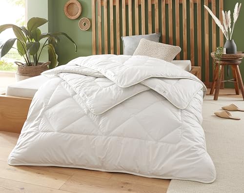 Badenia Trendline Eco Steppbett Kamel Duo 135 x 200 cm, weiß, Öko- Tex Zertifiziert, produziert nach deutschem Qualitätsstandard von Badenia Trendline