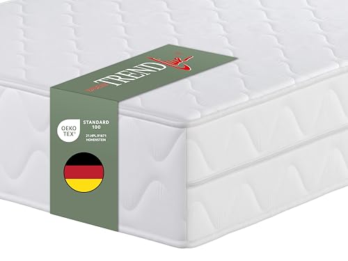 Badenia Trendline BT100 2-in-1 Duo XXL orthopädische 7-Zonen Komfortmatratze, 22 cm hoch, Härtegrad 2 und 3, 100 x 200, Öko-Tex zertifiziert, produziert nach deutschem Qualitätsstandard Badenia Trendline BT100 2-in-1 Duo XXL orthopädische 7-Zonen Komfortmatratze, 22 cm hoch, Härtegrad 2 und 3, 100 x 200, Öko-Tex zertifiziert, produziert nach deutschem Qualitätsstandard von Badenia Trendline