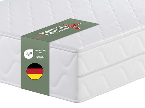 Badenia Trendline Roll-Komfortmatratze BT100 2-in-1 Duo XXL orthopädische 7-Zonen Komfortmatratze 120 x 200, Öko-Tex zertifiziert, Härtegrad 2 und 3 von Badenia Trendline