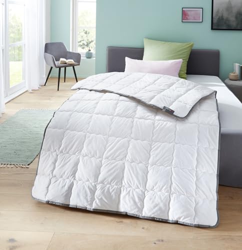 Badenia Trendline Clean Cotton leichte Bettdecke für den Sommer, 155 x 220 cm, Öko-Tex zertifiziert, produziert nach deutschem Qualitätsstandard von Badenia Trendline