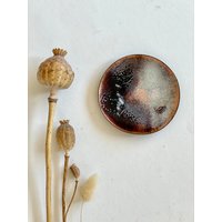 Vintage Emaille Tellerchen | Schmuckteller Kupfeschale Mini Schale Schmuckschale Ringschale Mid-Century Mitbringsel Geschenk von BadepralineOnTour