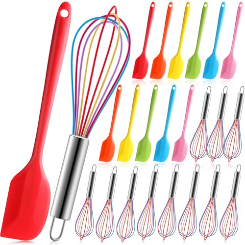 Baderke Kleine Silikon-Spatel und Schneebesen, Set zum Kochen, Mini-Schneebesen, Spatel, antihaftbeschichtet, flexibel, Küche, Backen, Mischwerkzeug, Kochgeschirr zum Kochen, Party, Gastgeschenk Baderke Kleine Silikon-Spatel und Schneebesen, Set zum Kochen, Mini-Schneebesen, Spatel, antihaftbeschichtet, flexibel, Küche, Backen, Mischwerkzeug, Kochgeschirr zum Kochen, Party, Gastgeschenk von Baderke