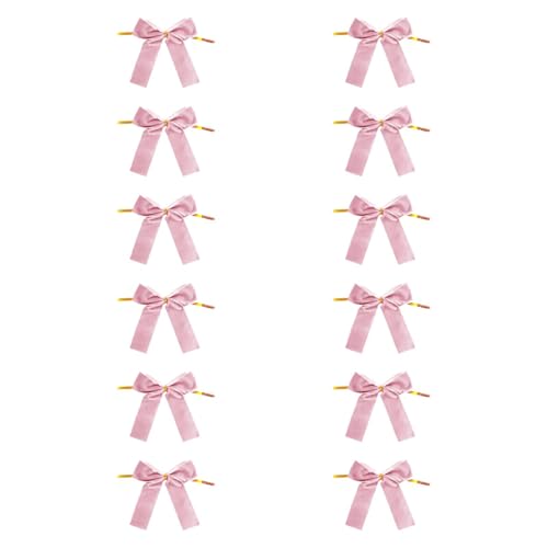 Badiman 12 Stück Weihnachtsschleife Christbaumdeko Kranzdekoration Festschleife Aus Langlebigem Samtmaterial für Den Bauernhausstil Treppengeländer Und Festl, Rosa Badiman 12 Stück Weihnachtsschleife Christbaumdeko Kranzdekoration Festschleife Aus Langlebigem Samtmaterial für Den Bauernhausstil Treppengeländer Und Festl, Rosa von Badiman