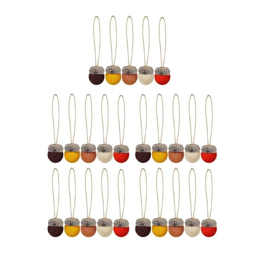 Badiman 25Pcs Weihnachten Filz Acorn Hängende Ornamente für Neue Jahr zu Hause Esstisch Badiman 25Pcs Weihnachten Filz Acorn Hängende Ornamente für Neue Jahr zu Hause Esstisch von Badiman