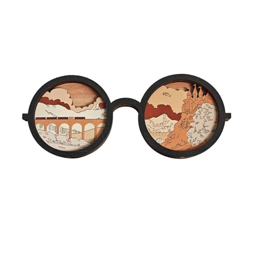 Brillenhalter Als Praktischer Brillenständer Aus Holz Eine Ästhetische Holzfigur Und Brillenablage mit Künstlerischem Detail für Bücherregal Und, L Brillenhalter Als Praktischer Brillenständer Aus Holz Eine Ästhetische Holzfigur Und Brillenablage mit Künstlerischem Detail für Bücherregal Und, L von Badiman