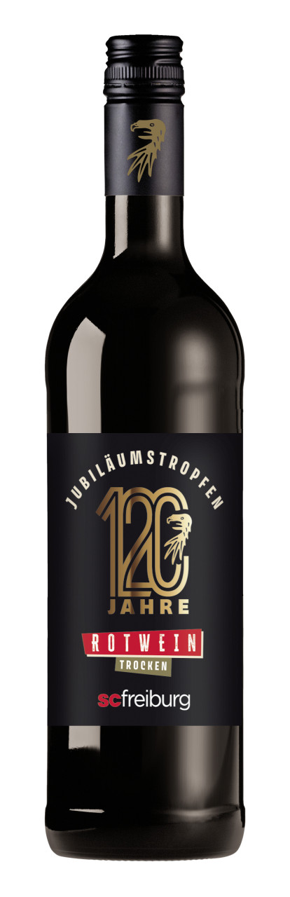 SC Freiburg Rotwein Jubiläumstropfen Cuvee QbA 1 x 0,75 l von Badischer Winzerkeller