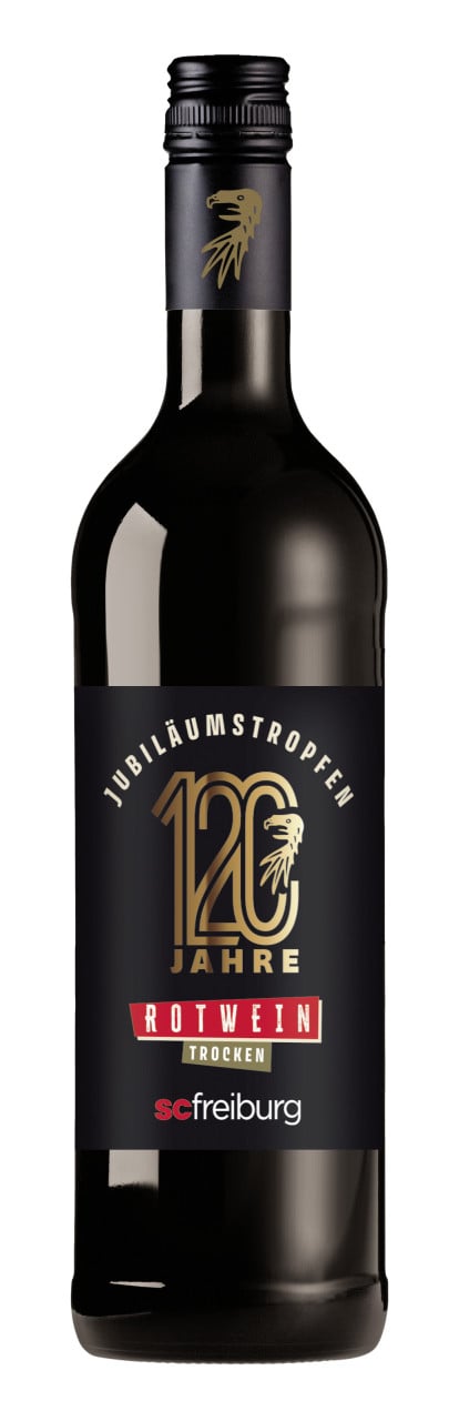 SC Freiburg Rotwein Jubiläumstropfen Cuvee QbA 1 x 0,75 l von Badischer Winzerkeller