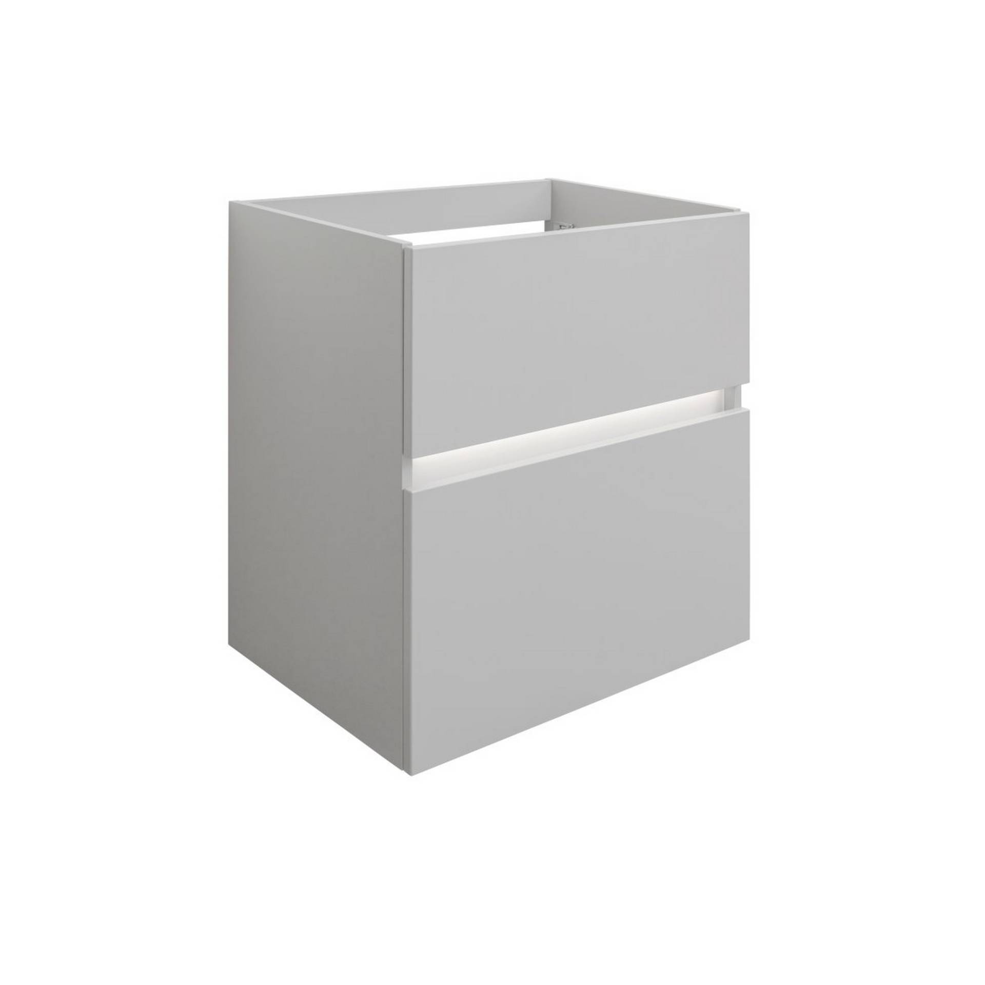 Badmobil LED-Waschbeckenunterschrank 'Foton' grau matt 60 x 65 x 41,5 cm von Badmobil