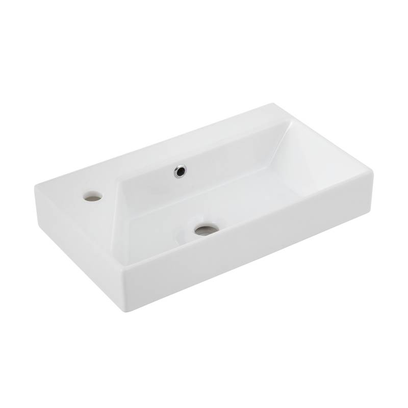 Badmobil Waschbecken eckig 'Tao' weiß 55 x 10 x 33 cm von Badmobil