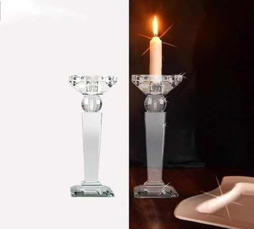 2er Set Kristallkerzenständer Designer Kerzenleuchter aus Kristallglas Kristall Kerzenleuchter Höhe gesamt ca 21,5 cm 2er Set Kristallkerzenständer Designer Kerzenleuchter aus Kristallglas Kristall Kerzenleuchter Höhe gesamt ca 21,5 cm von Bador Decoration