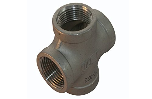 Badtke Edelstahl Kreuzstück IG, Werkstoff V4A, ähnlich EN 10241 1 1/2" von Badtke Edelstahl