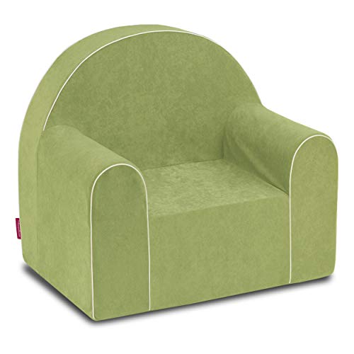 Midi Kindersessel Kinder Babysessel Baby Sessel Sofa Kinderstuhl Stuhl Schaumstoff Umweltfreundlich (Grün) von Badum