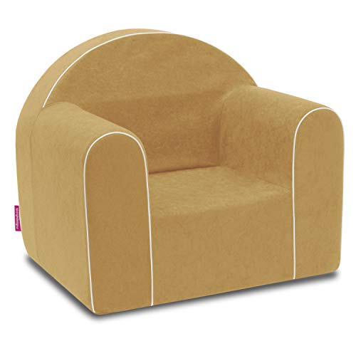 Mini Kindersessel Kinder Babysessel Baby Sessel Sofa Kinderstuhl Stuhl Schaumstoff Umweltfreundlich (Hellorange) von Badum