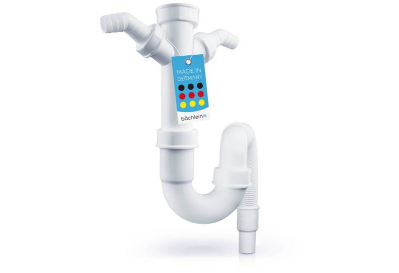 Bächlein Siphon flexibler Röhrensiphon für Küchenspüle, Made in Germany von Bächlein