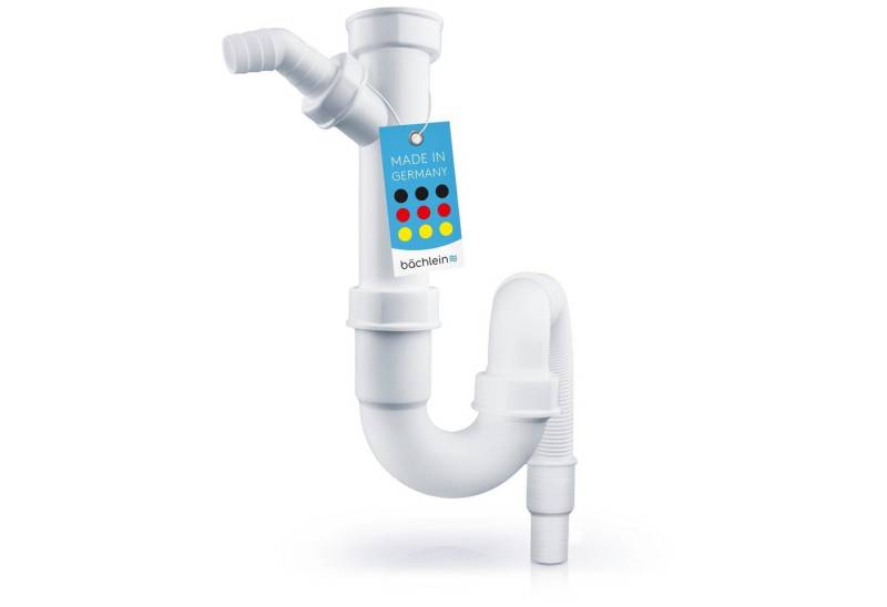 Bächlein Siphon flexibler Röhrensiphon für Küchenspüle, Made in Germany von Bächlein